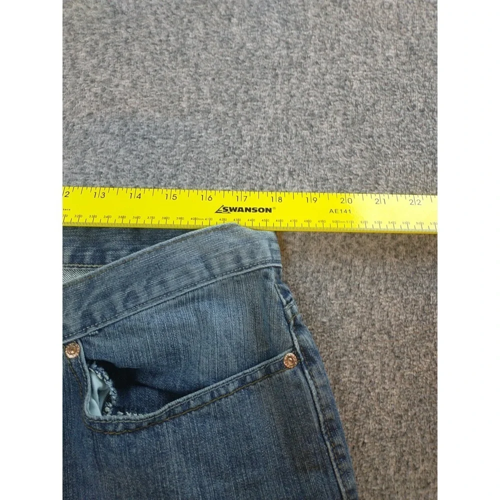 Wrangler Straight Fit Mens Light Wash Blue Denim Jeans 36x31 (Measures 36x31)